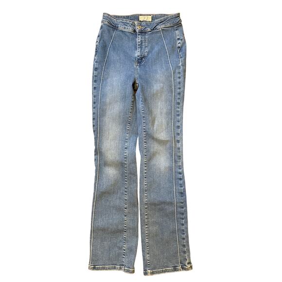 Free People Cross My Heart Jeans in Burnin Blue Booty Love 27 - Picture 3 of 11